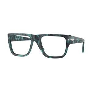 NEW PERSOL women's po3348v square eyeglasses in blue havana
